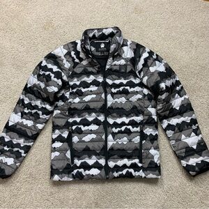 DULUTH Black Grey White MOUNTAIN Camo ALASKAN HARD GEAR Quilted PUFFER JACKET